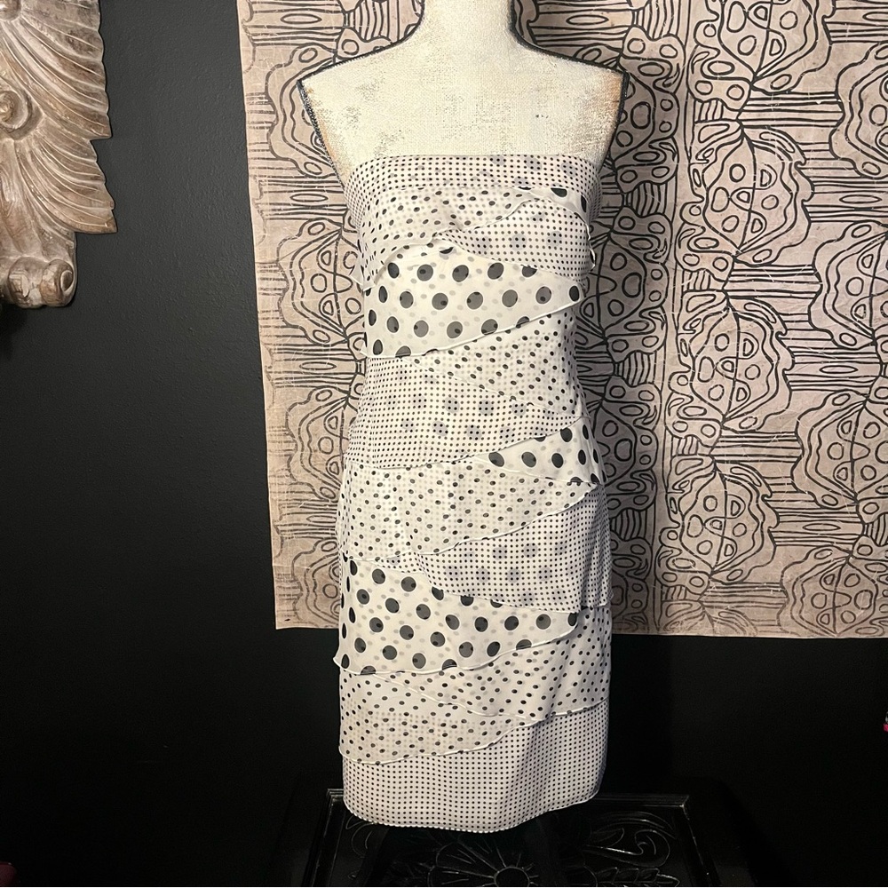 Vintage strapless Kay Unger dress